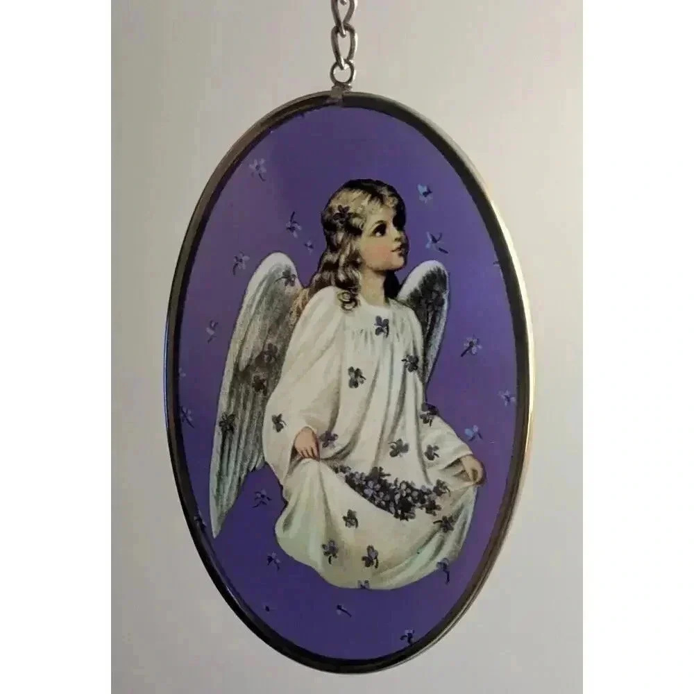 Via Vermont Artistry in Glass Art Catcher 1993 Thomas Cathey ANGEL Sun Catcher